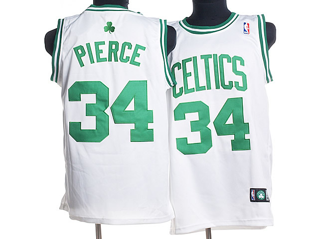 NBA Boston Celtics 34 Paul Pierce Authentic Home White Jersey